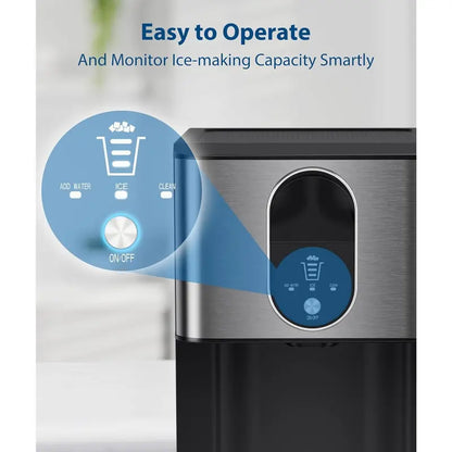 15-Min Nugget Ice Maker | Self-Dispensing, 44lbs/Day, Auto Clean
